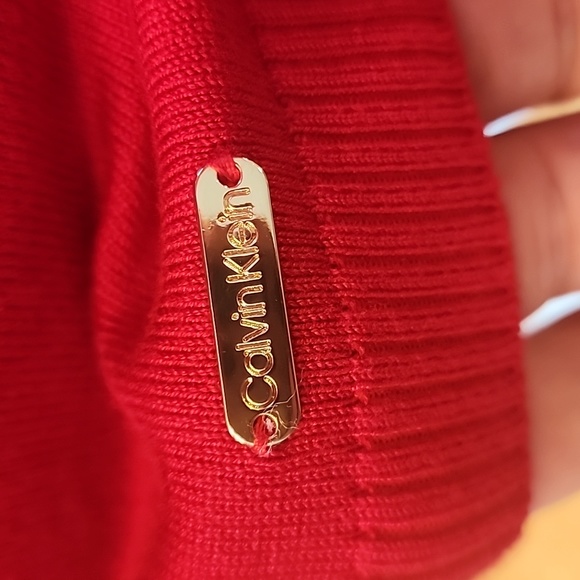 Women's Calvin Klein red tunic size medium NWT - Picture 4 of 9